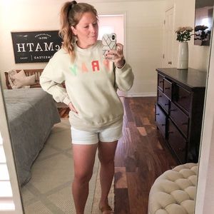 “pray” sweatshirt *LIKE NEW*